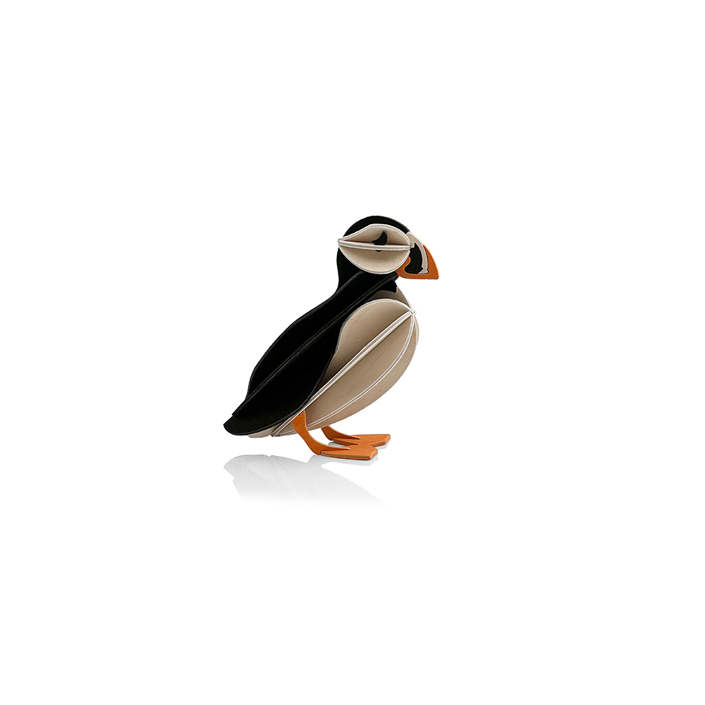 78. NEW Puffin * 3D puzzle card * LOVI