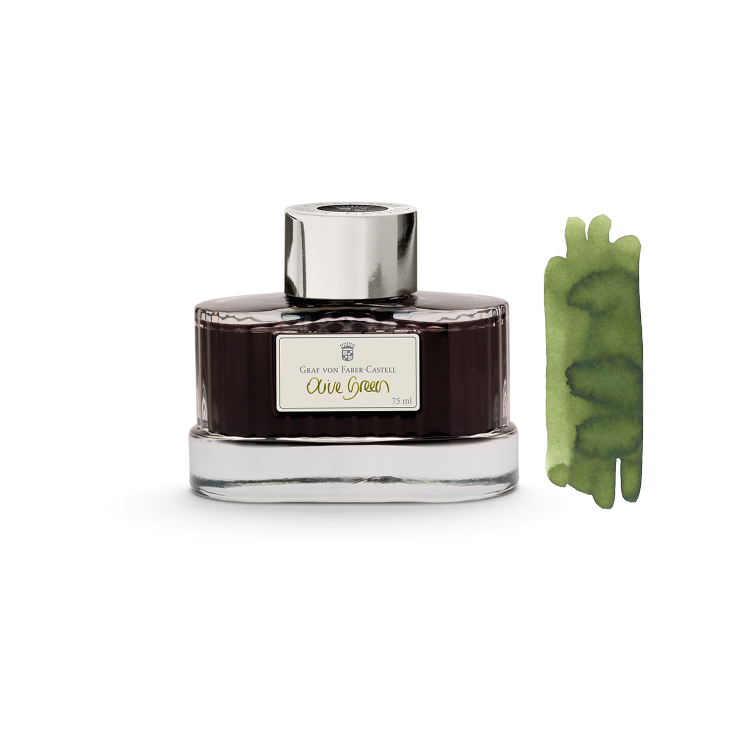 Olive Green* Graf von Faber-Castell ink pot