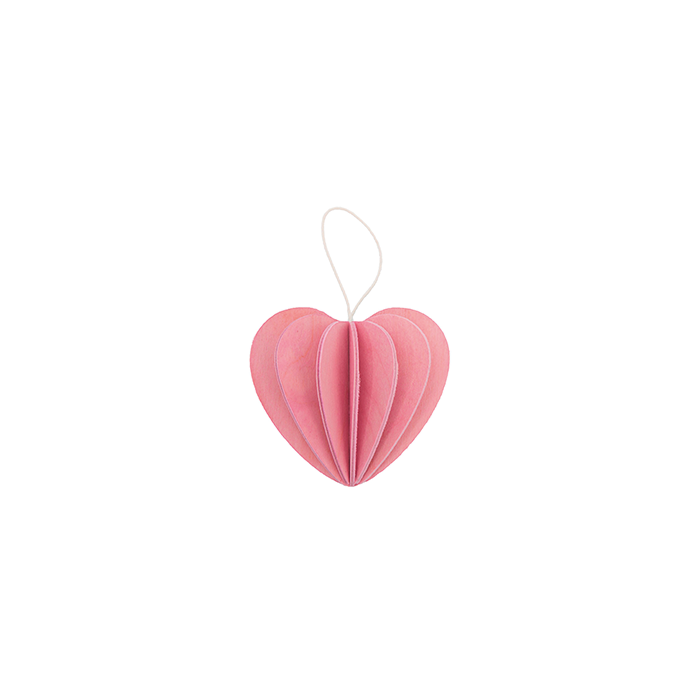 43. Heart pink * 3D puzzle card * LOVI