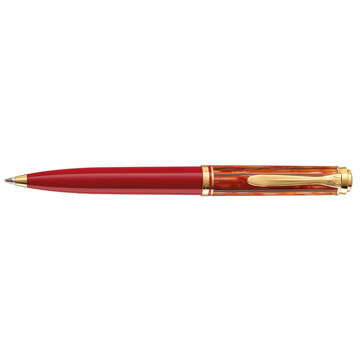 Souverän M600 Tortoiseshell red ballpoint * Pelikan - Pelikan - Writing instruments Detail - Sakura Fountain Pen Gallery
