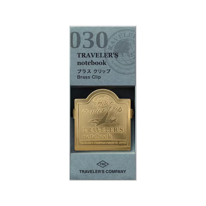 030. Brass Clip Airplane * Traveler's Company