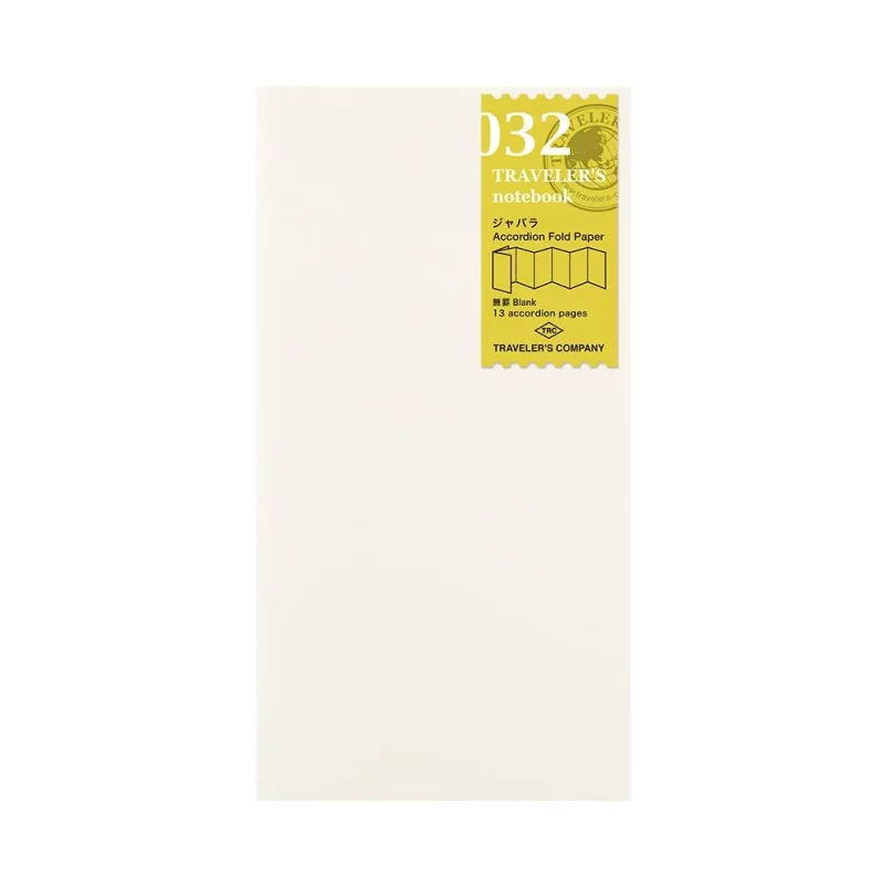 TCR032. Accordion Fold Paper Refill Regular * Traveler's Company