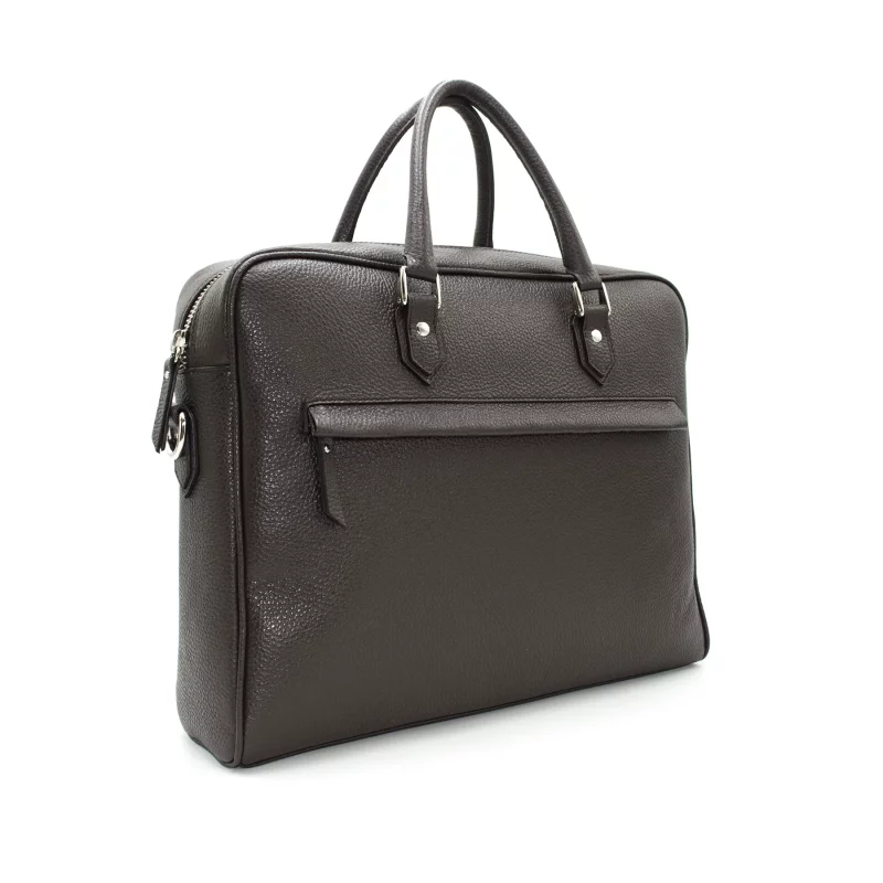 12.02 Bowling slim Briefcase, brown leather * 20S Design