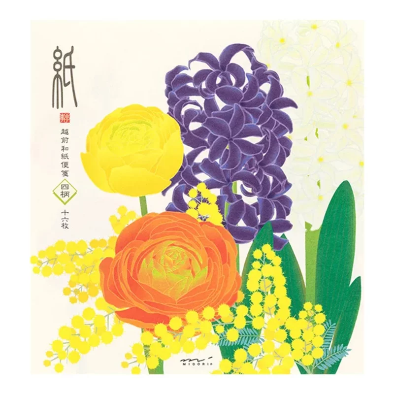 14.1 Spring Flower letter pad * Midori