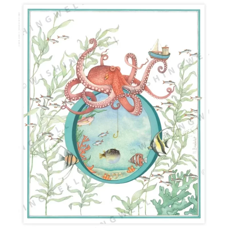 145. 'O' Octopus * Wishingwell gift card