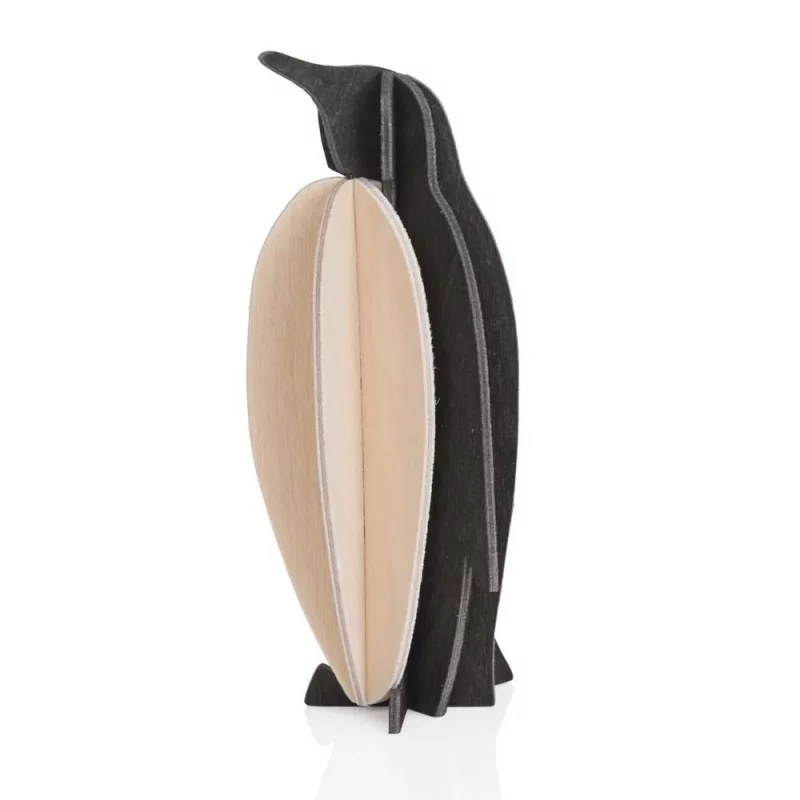 26. Penguin black * 3D puzzle card * LOVI