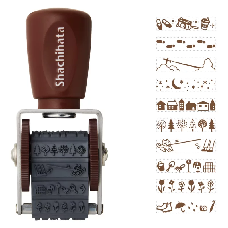 SH41. Mini Roller Stamp Promenade * Shachihata