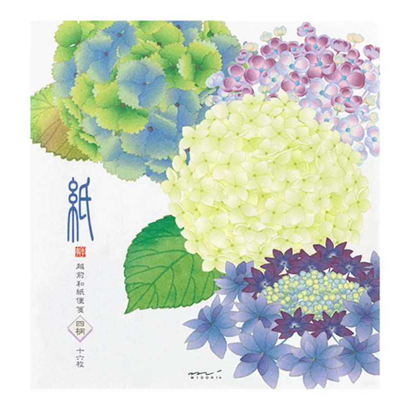 50.1 Hydrangea Letter Pad * Midori