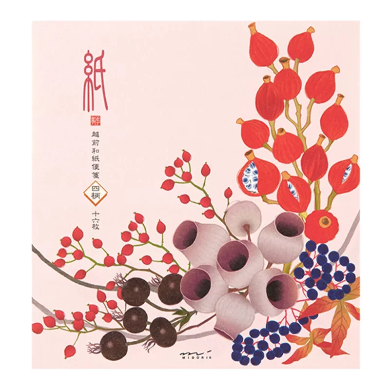 55.1 Autumn Wreath Letter Pad * Midori