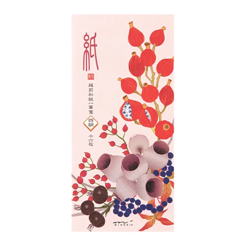 55.3 Autumn Wreath Message Pad * Midori