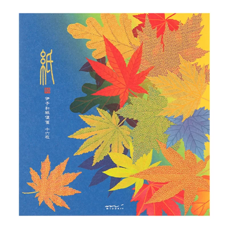 57.1 Fallen Leaves Letter Pad * Midori