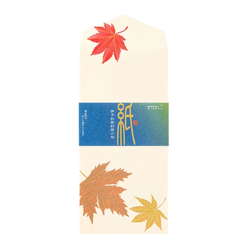 57.2 Fallen Leaves Envelopes * Midori