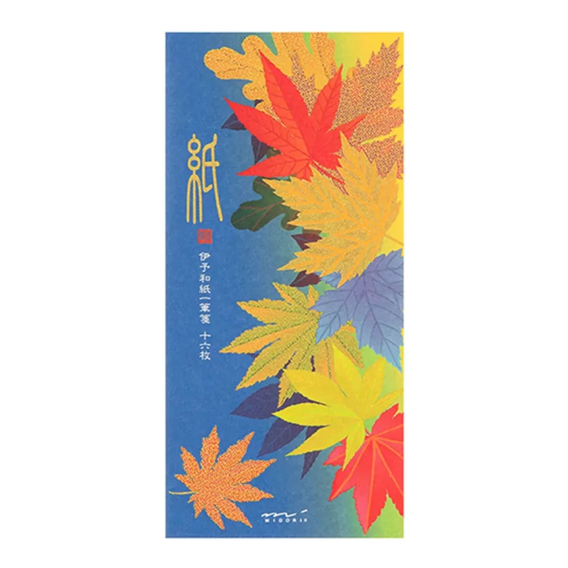 57.3 Fallen Leaves Message Pad * Midori