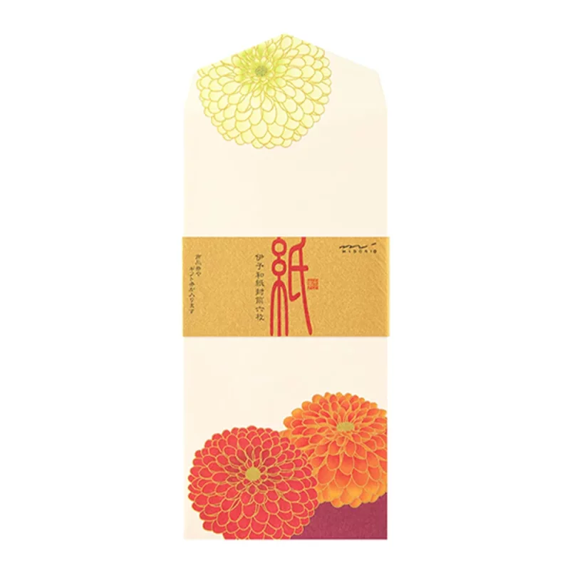 58.2 Pompon Chysanthemum Envelopes * Midori