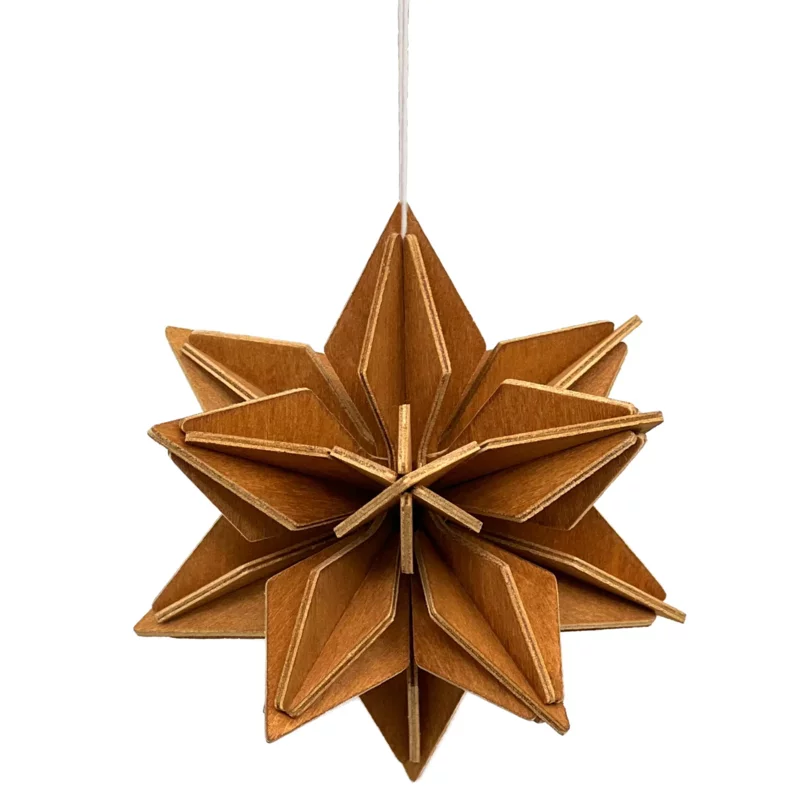 62. Star Cinnamon Brown * 3D puzzle card * Lovi