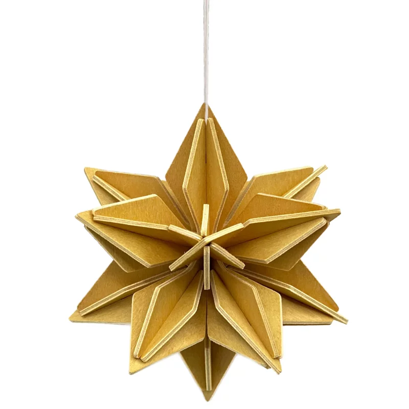 63. Star Honey Yellow * 3D puzzle card * Lovi