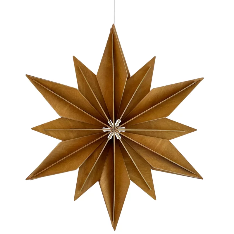 64. Decor Star Cinnamon Brown * 3D puzzle card * LOVI