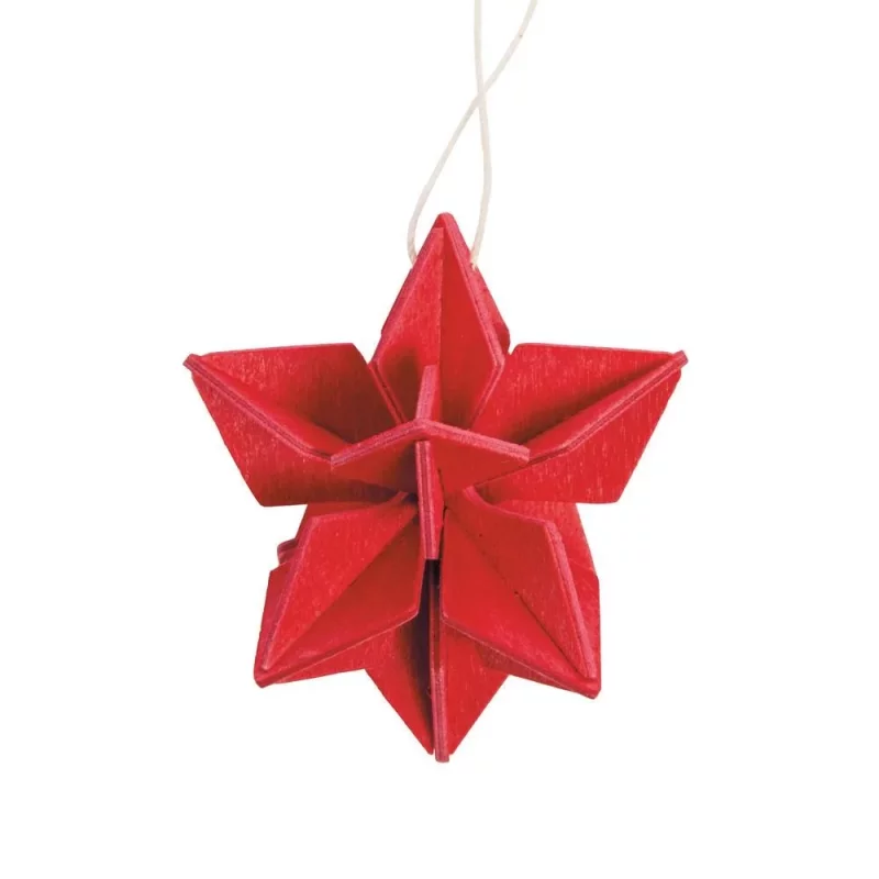 67. Star Bright Red 5cm * 3D puzzle card * Lovi