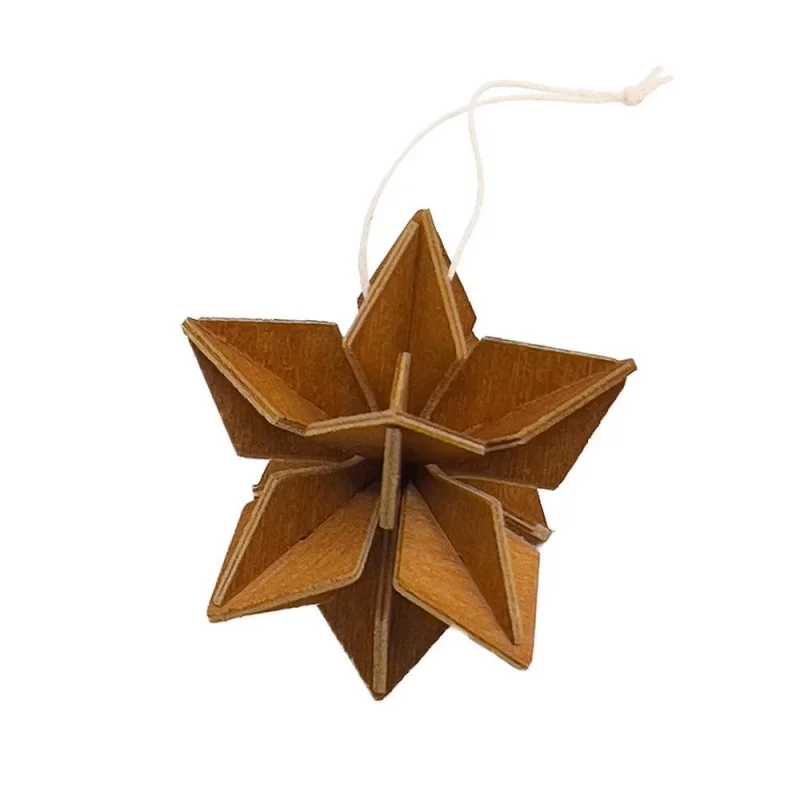 68. Star Cinnamon Brown 5cm *3D puzzle card * Lovi