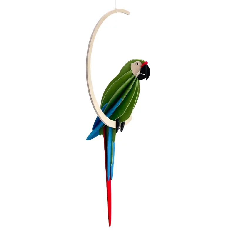 86. Great Green Macaw 26cm * 3D Puzzle Card * Lovi