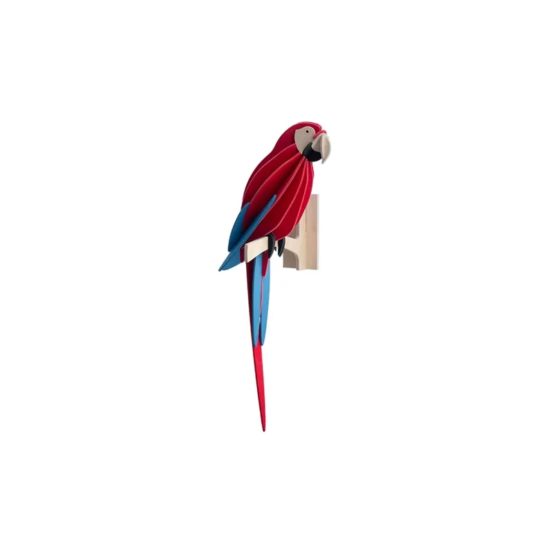 88. Scarlet Macaw 34cm * 3D Puzzle Card * Lovi