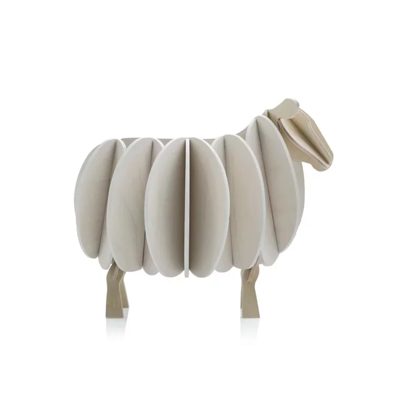 92. Sheep White * 3D Puzzle Card * Lovi