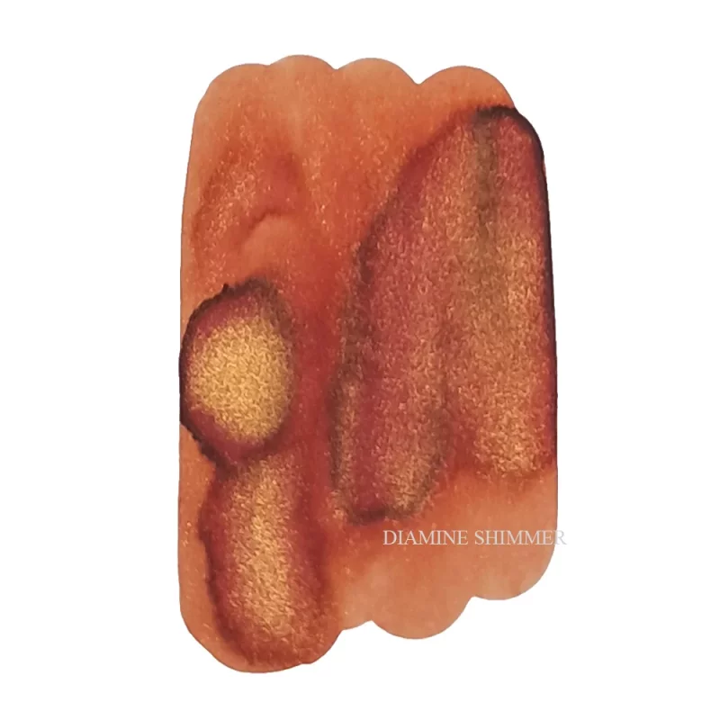Brandy Dazzle shimmer ink * Diamine