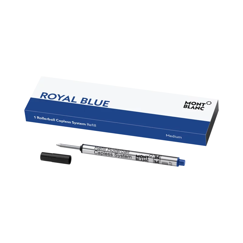 Capless Royal Blue rollerball refill * Montblanc