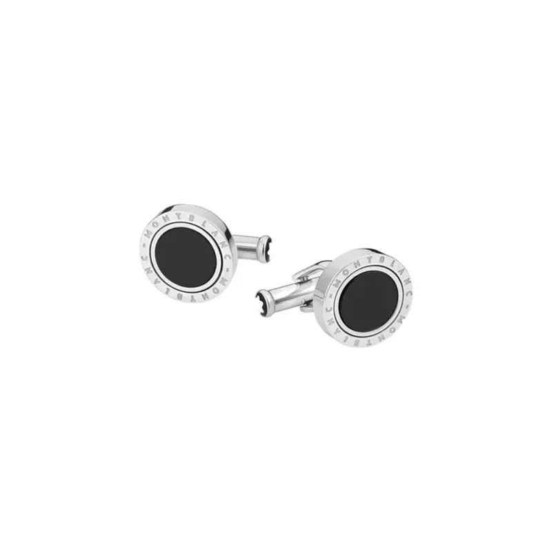 Cufflinks Steel Onyx * 116664 * Montblanc