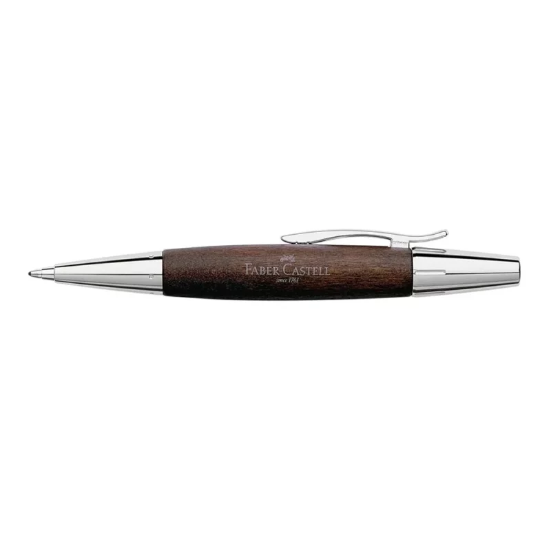 E-motion darkbrown pearwood ballpoint * Faber-Castell