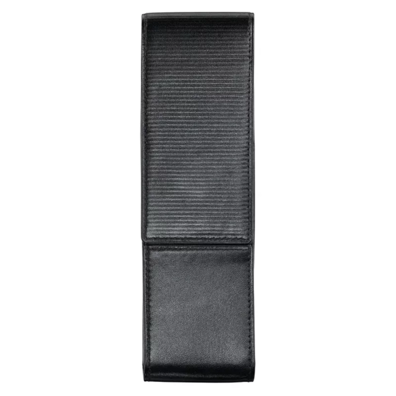 Lamy pen holder in black leather for 2 pens