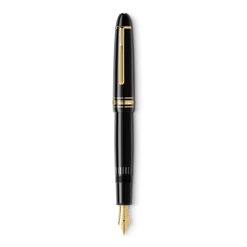 Meisterstuck 146 Calligraphy Curved Nib Gold Trim * 130205 * Montblanc Meisterstück Calligraph