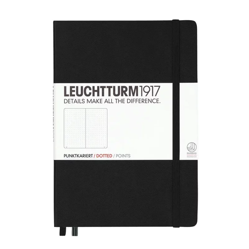 Notebook A5, Hardcover, Black * Leuchtturm1917