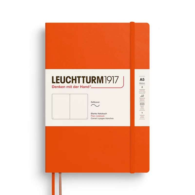 Notebook A5, Softcover, Pumpkin * Leuchtturm1917