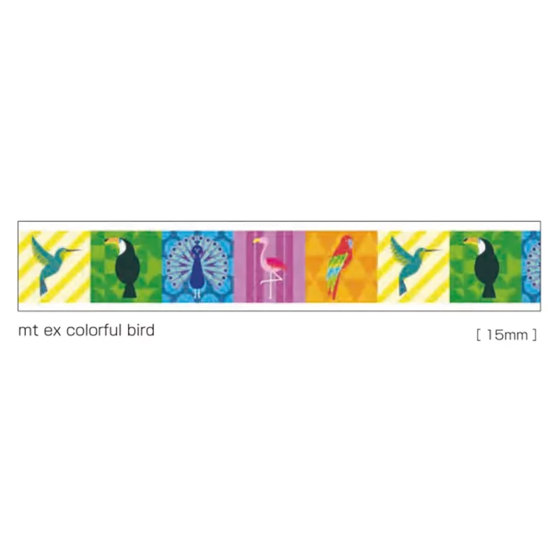 P198 * Colorful Bird * MT masking tape