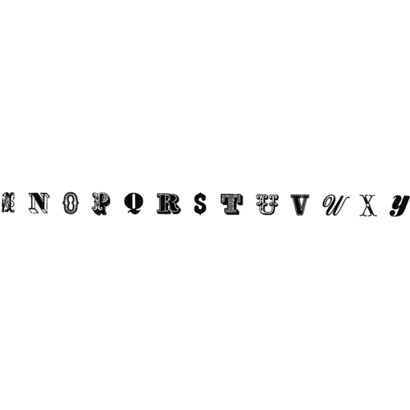 P39 * alphabet black R * MT masking tape