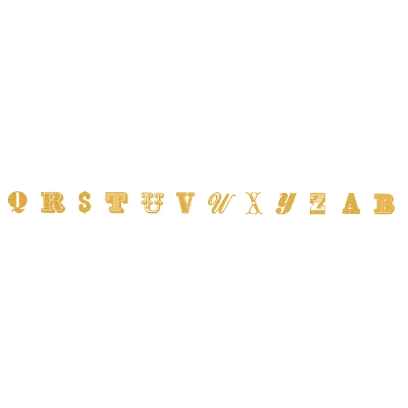 P40 * alphabet gold R * MT masking tape