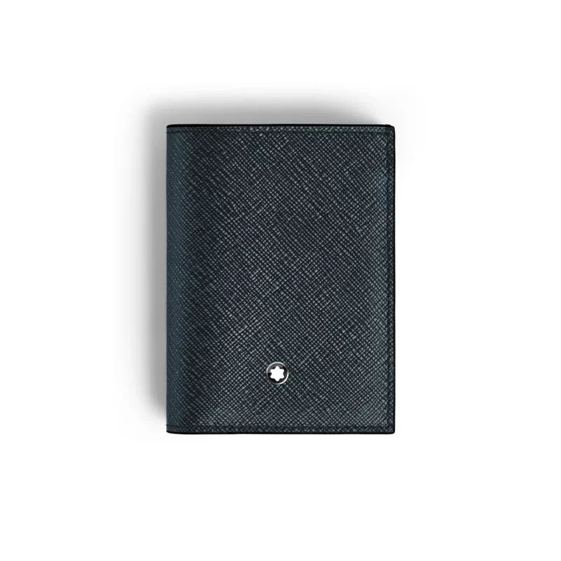 Sartorial Mini Wallet 4cc Blue * 220382 * Montblanc Leather