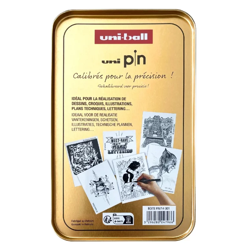 uni-pin 14 fineliners box * Uniball