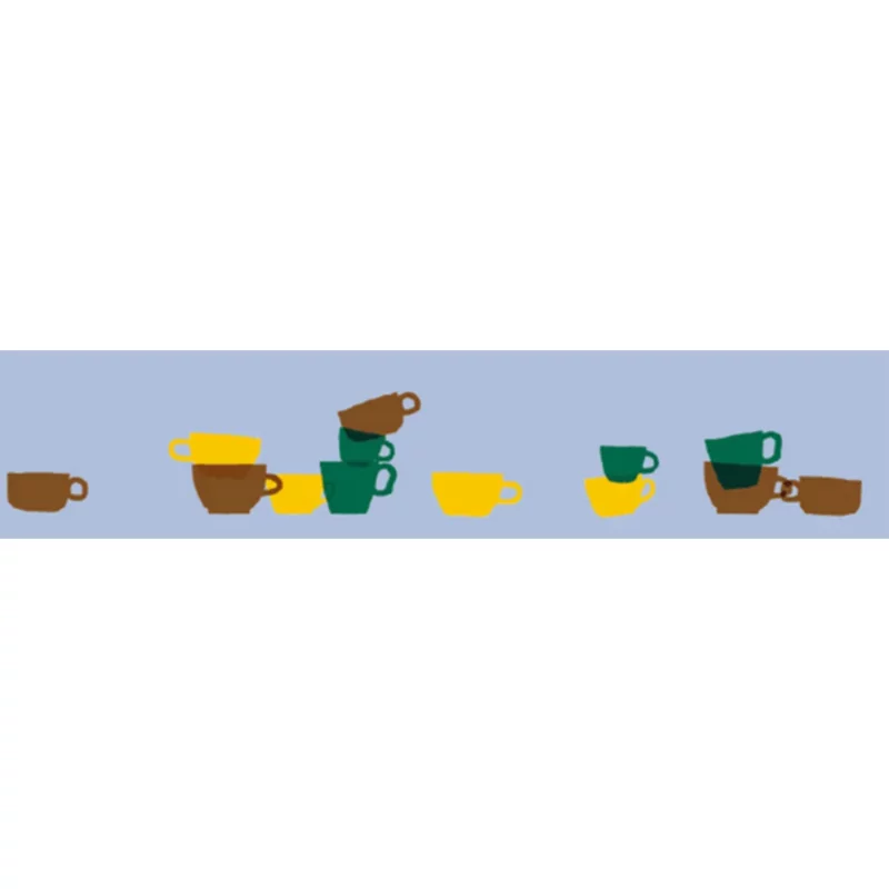 UP03 * Coffee Stacking Teacups * MT Masking Tape