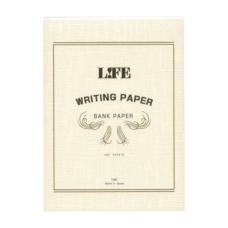 White Bankpaper A5 writing pad * Life