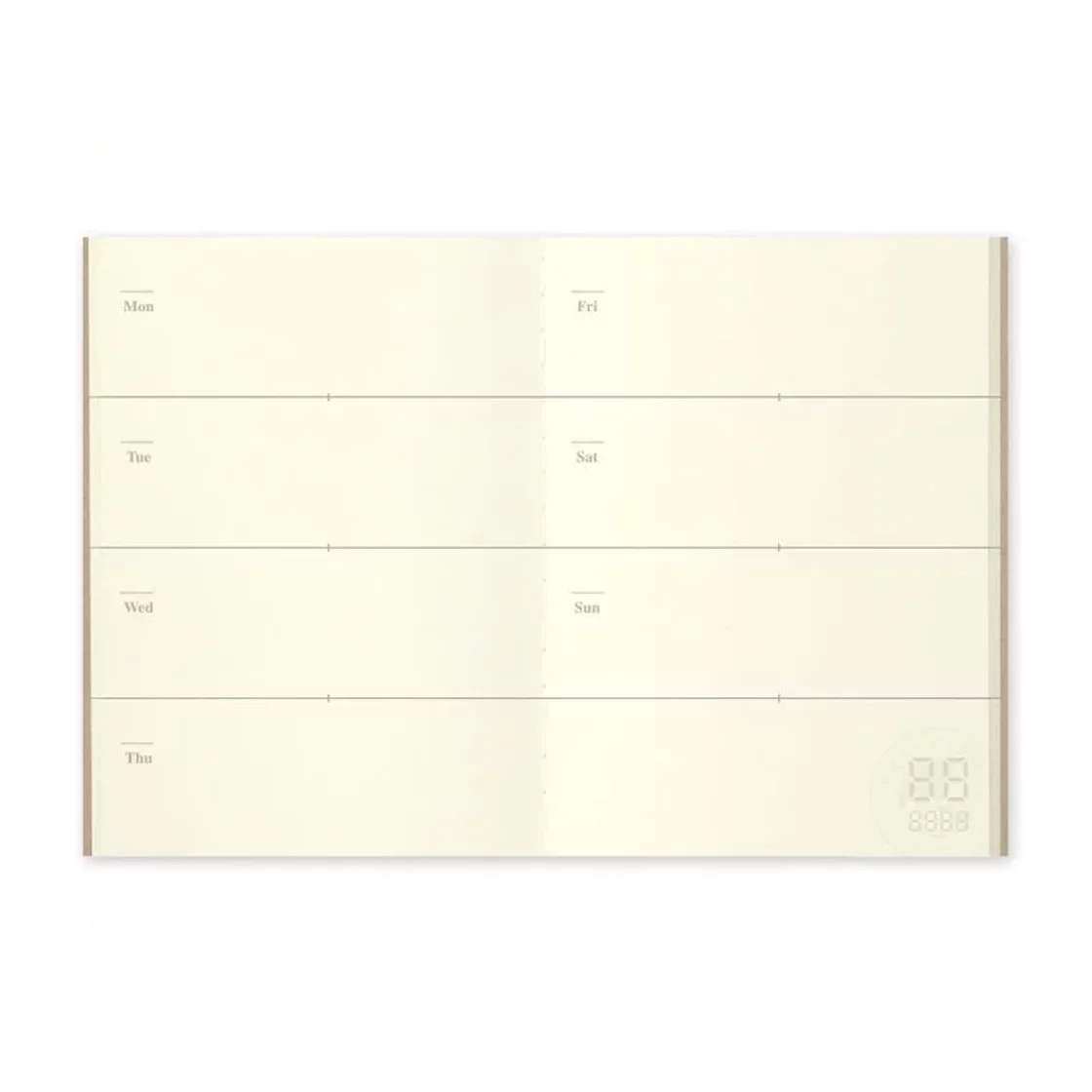 TCP007. Weekly Diary Refill Passport * Traveler's Company