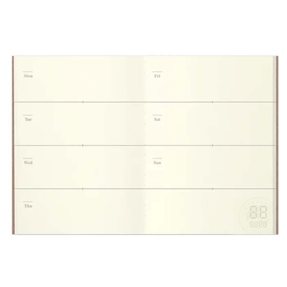 007 - Weekly Diary Refill Passport * Traveler's Company
