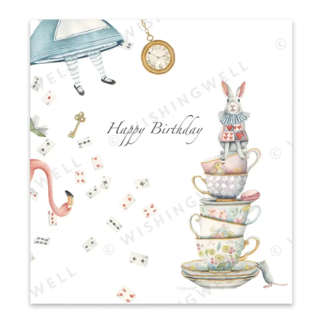 W01. Alice Happy Birthday * Wishingwell gift card