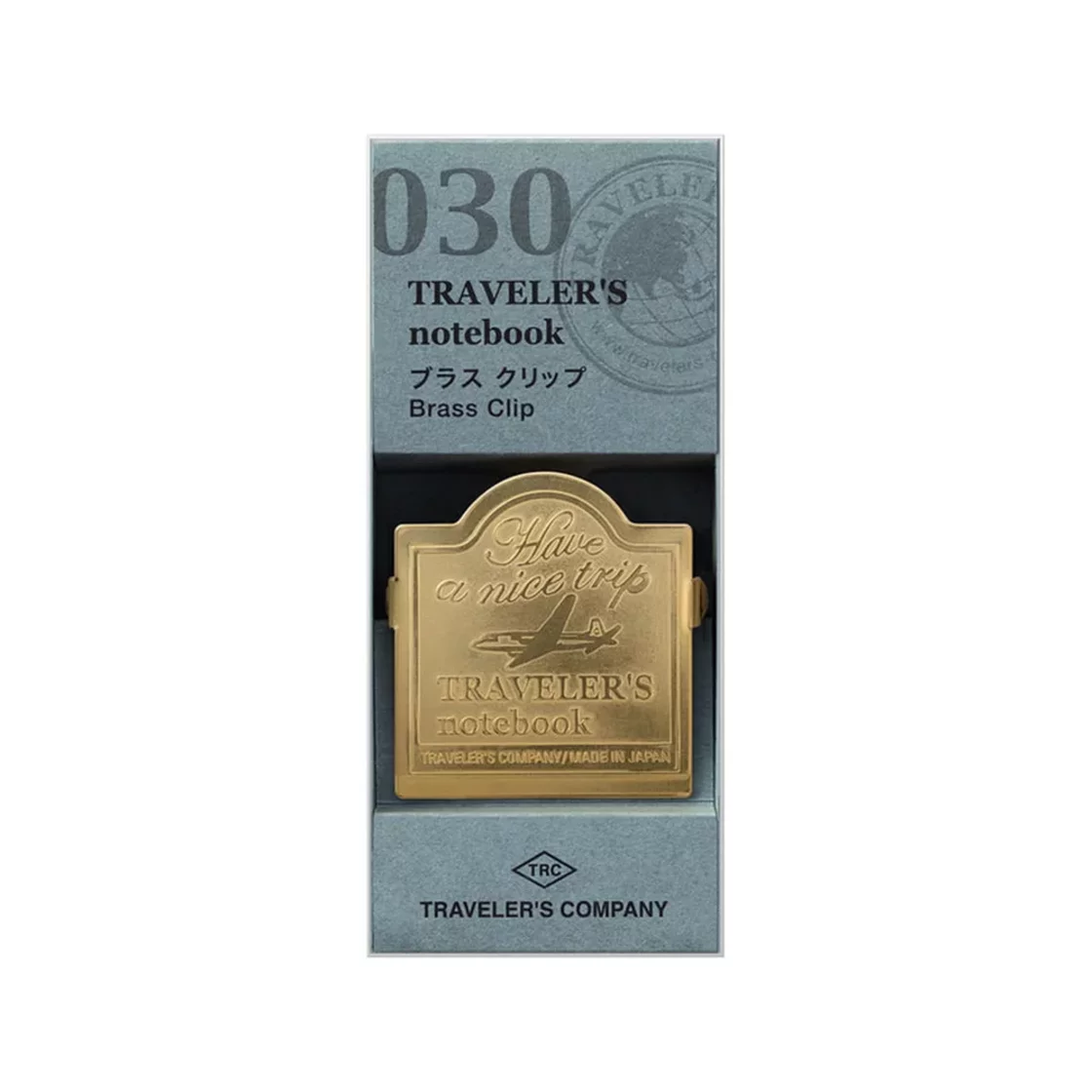 030. Brass Clip Airplane * Traveler's Company