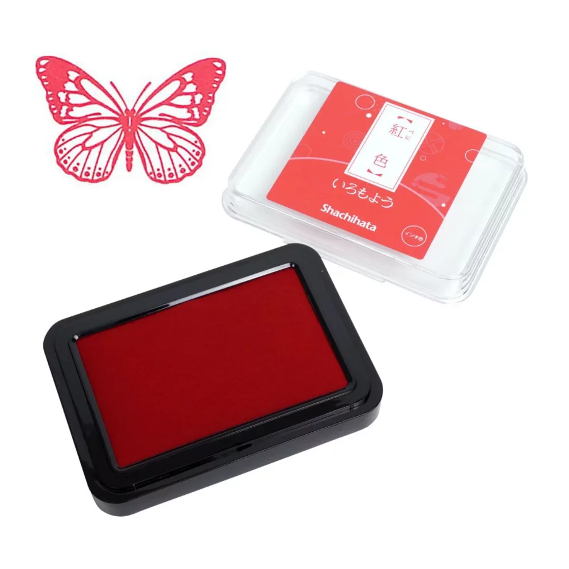 SH06. Stamp Pad Dark Red * Shachihata
