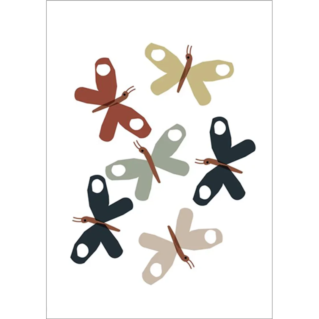 09. Butterflies, greeting card * Michoucas Design