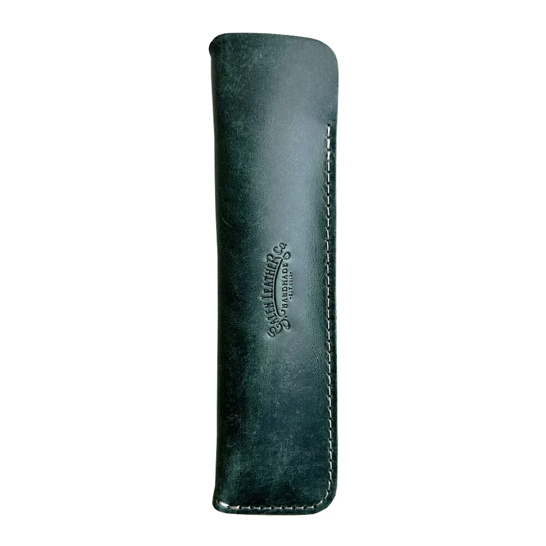 1 Pen Crazy Horse Green Pen Sleeve * Galen Leather