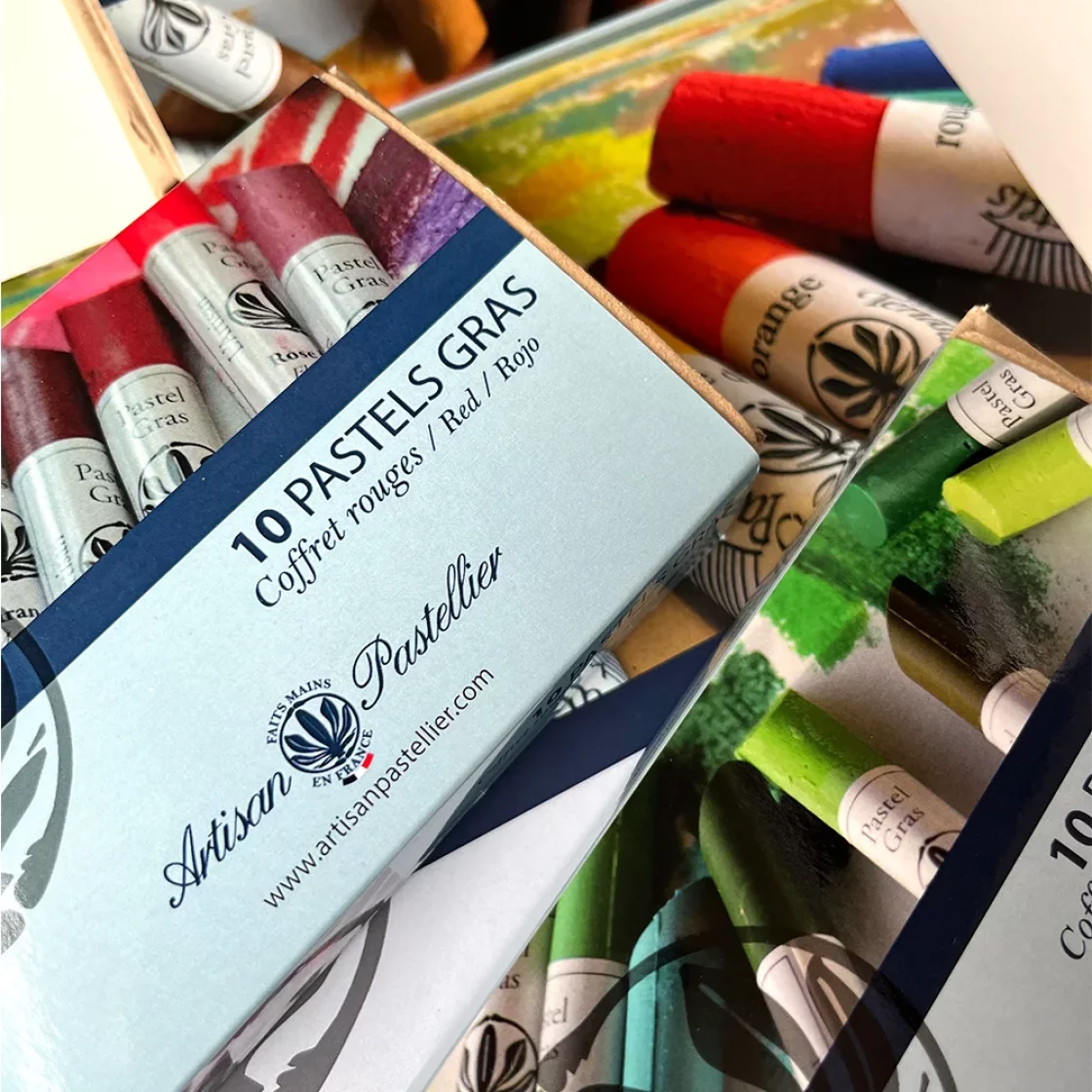 10 Oil pastels Blue * Artisan Pastellier