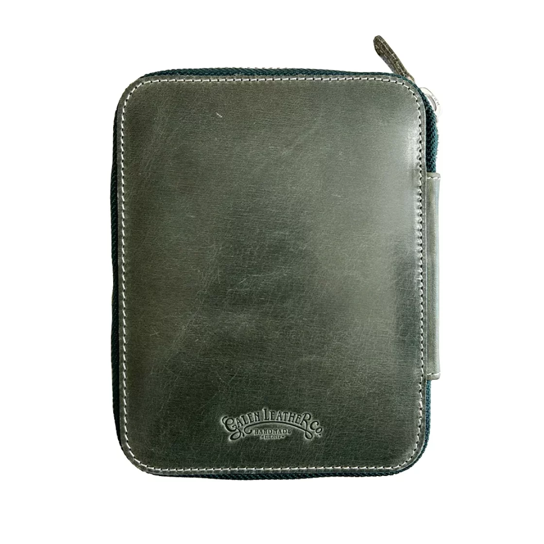 10 Pen Crazy Horse Green Pen Case * Galen Leather